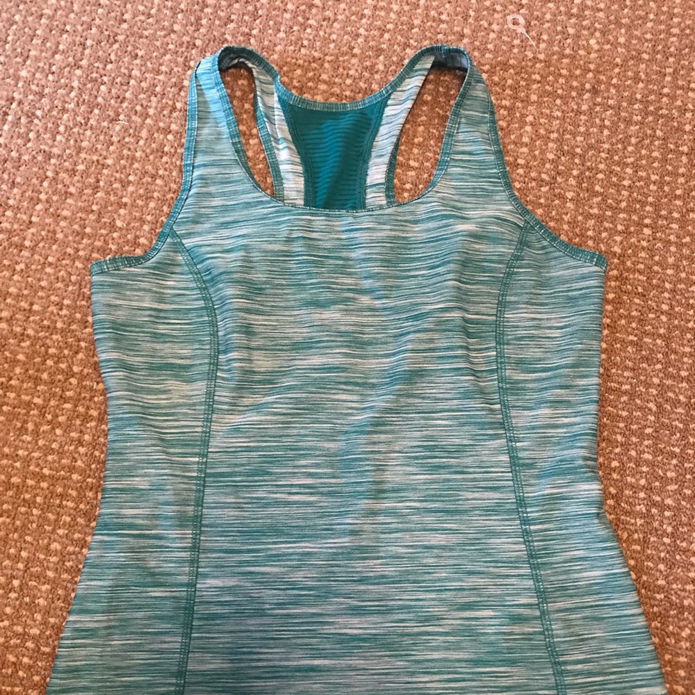 Green workout tank